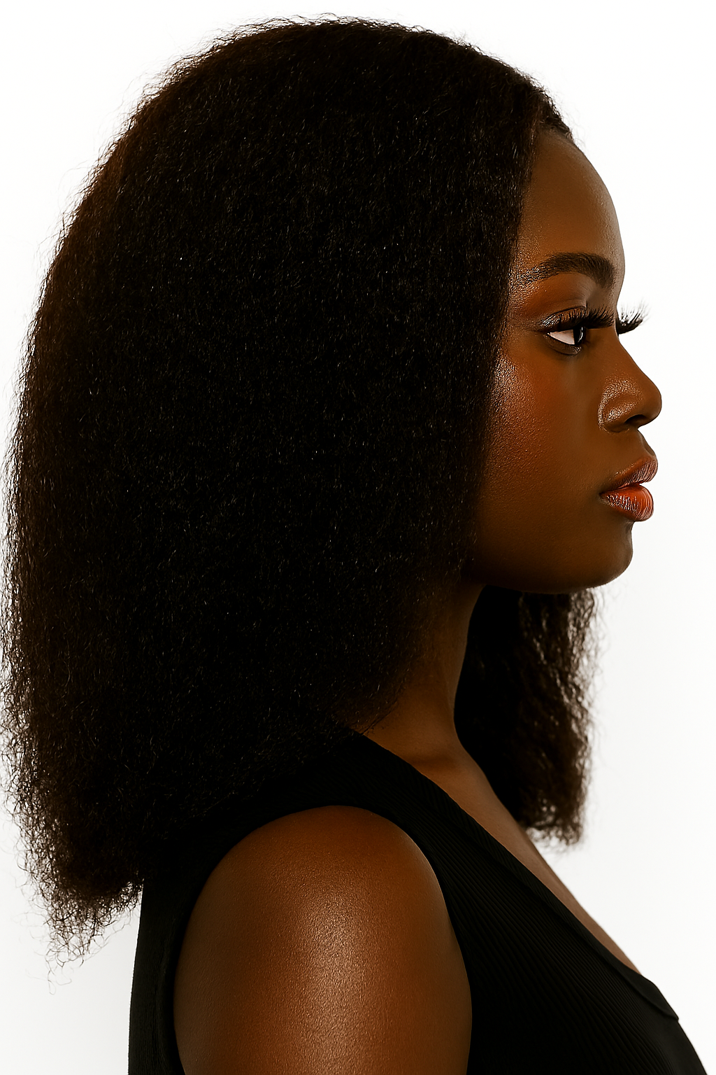 Afro Kinky 4x4 Transparent Closure Wig