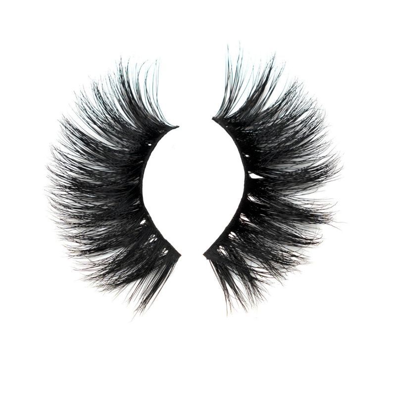 25mm 3D mink lashes by NEW BEAUTY DEPOT with full volume and dramatic length