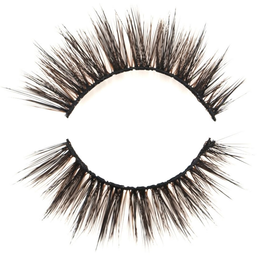 NEW BEAUTY DEPOT 3D volume faux lashes with dramatic thick and wispy black strands