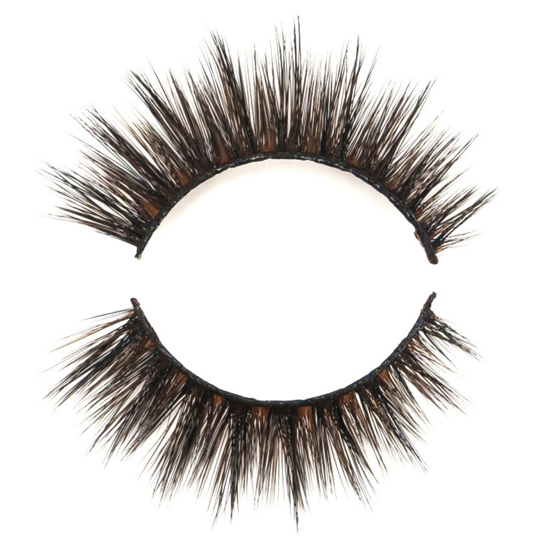 NEW BEAUTY DEPOT 3D volume lashes with thick, wispy black fibers for dramatic eye enhancement