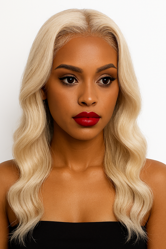 Blonde Body Wave 13x4 Transparent Lace Front Wig