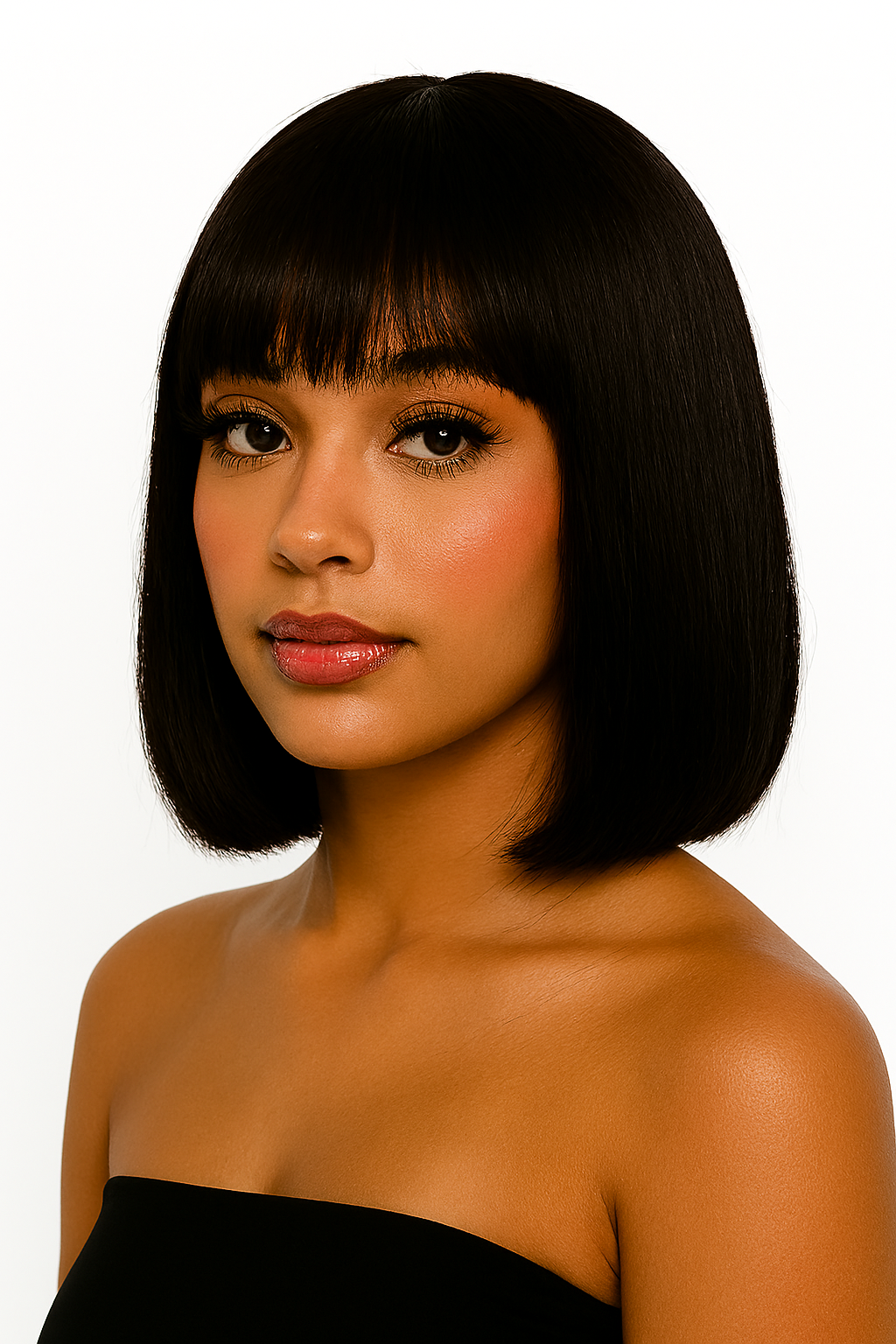 Straight Bang bob Wig