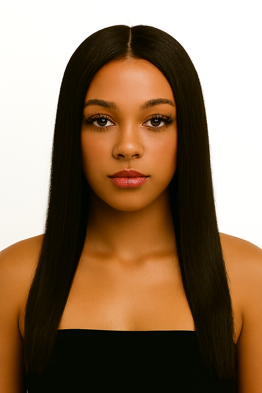 Straight 4x4 Transparent Closure Wig