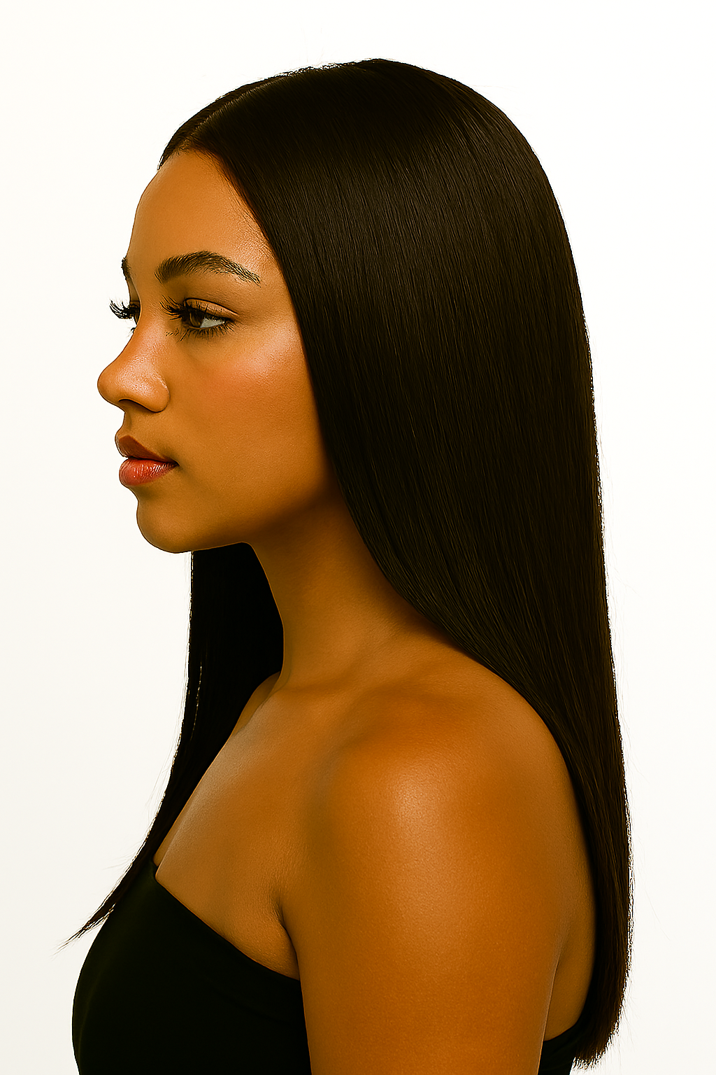 Straight 4x4 Transparent Closure Wig