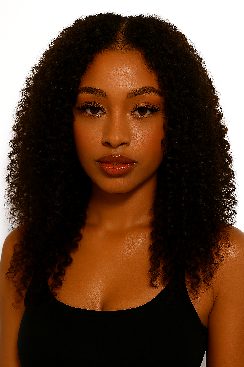 Kinky Curly 4x4 Transparent Closure Wig