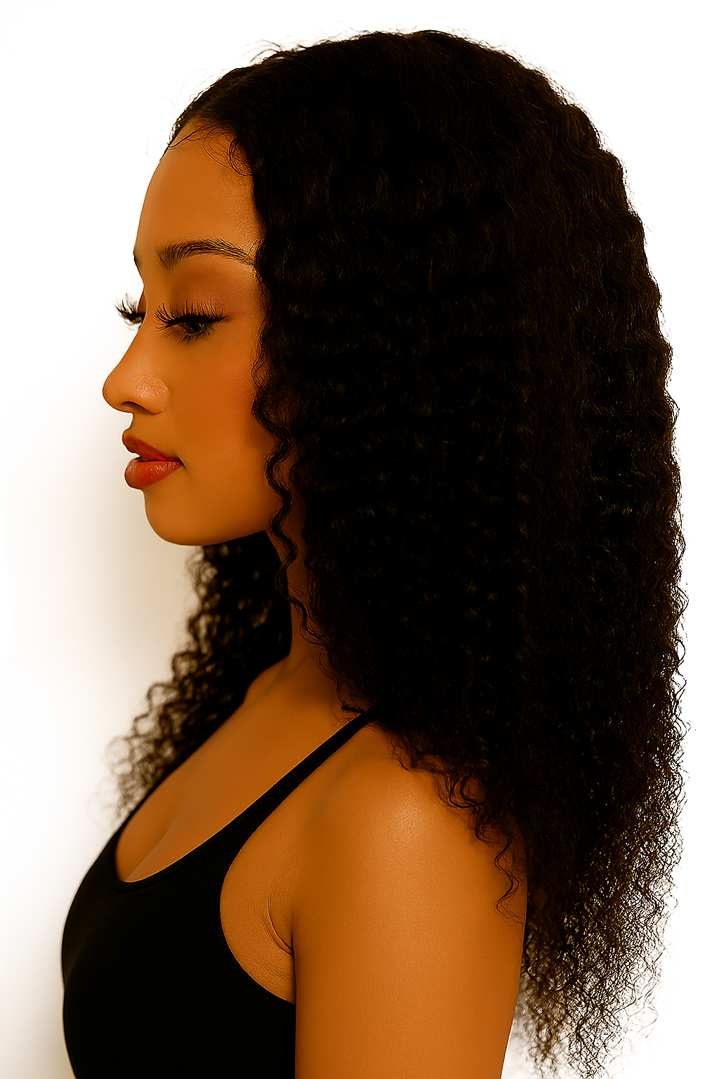 Deep Wave 4x4 Transparent Closure Wig