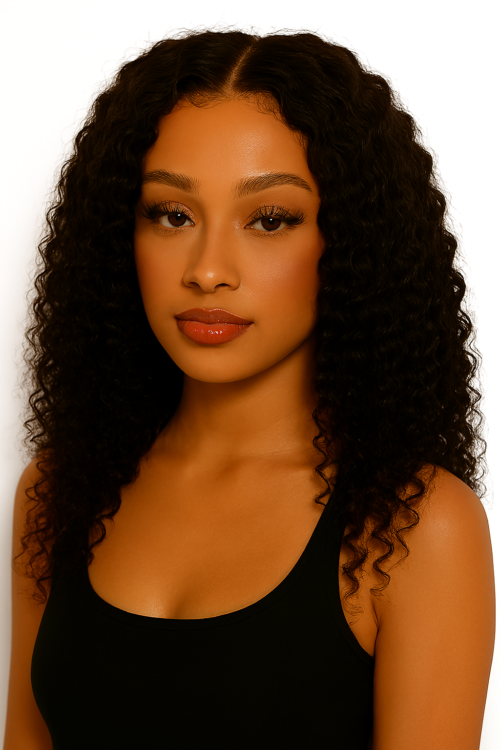 Deep Wave 4x4 Transparent Closure Wig