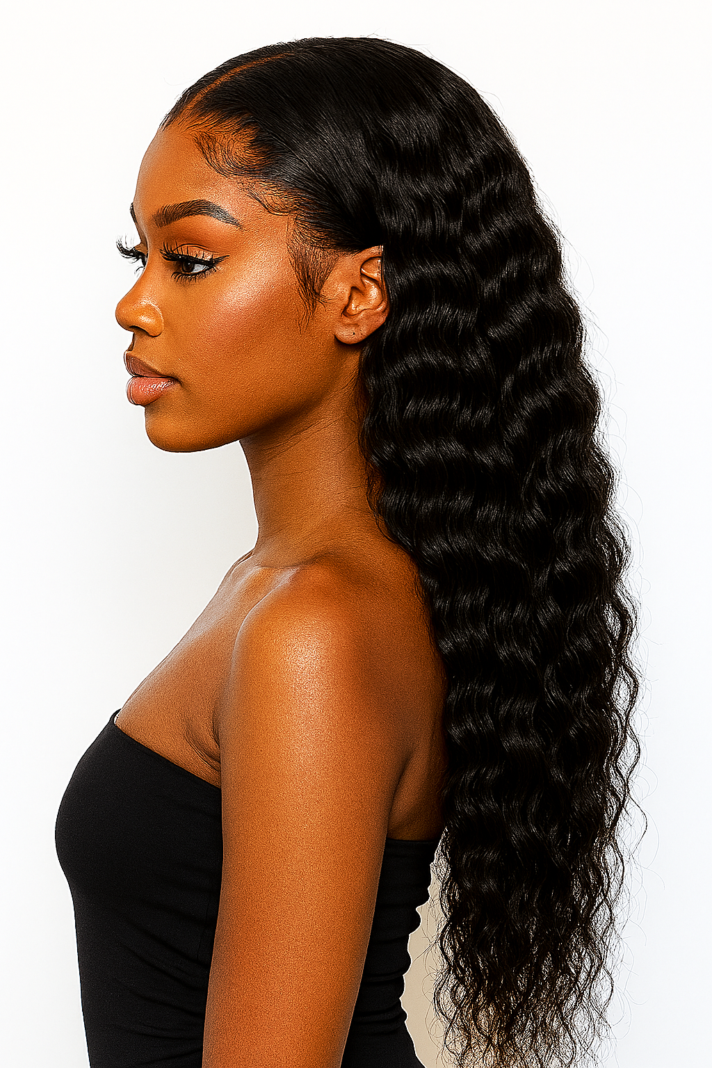 Deep Wave 13x4 Transparent Lace Front Wig