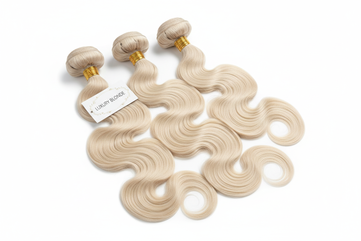 create a 613 Russian Blonde Body Wave Bundles Hair