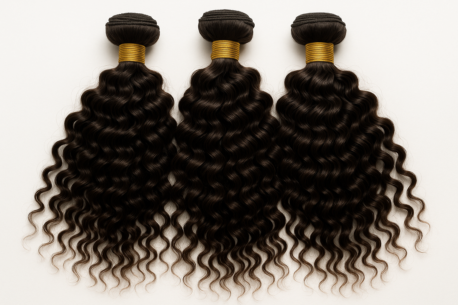 create a hd photo of a Burmese Curly Bulk Human Hair Extensions