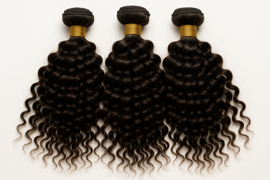 create a hd photo of a Burmese Curly Bulk Human Hair Extensions