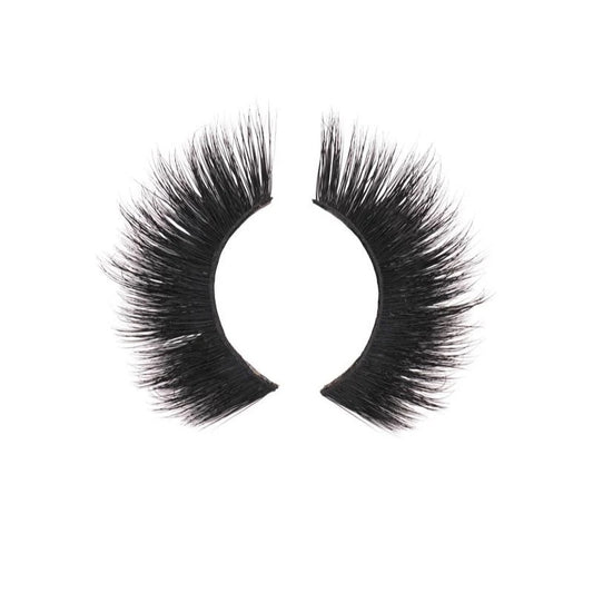 Close-up of black Eden 3D mink lashes from NEW BEAUTY DEPOT with fluffy and voluminous design