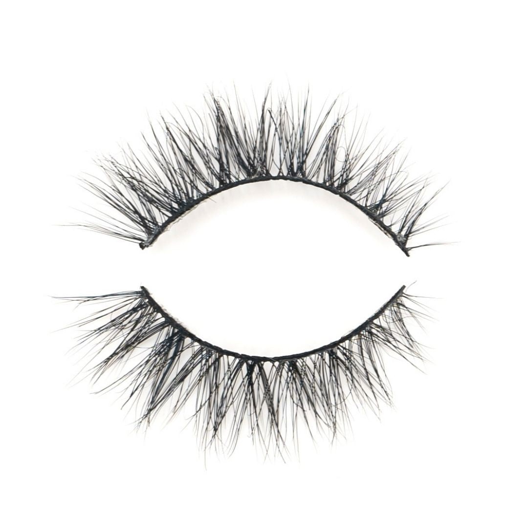 Luxury reusable mink lashes by NEW BEAUTY DEPOT with soft, voluminous black fibers for dramatic eye looks