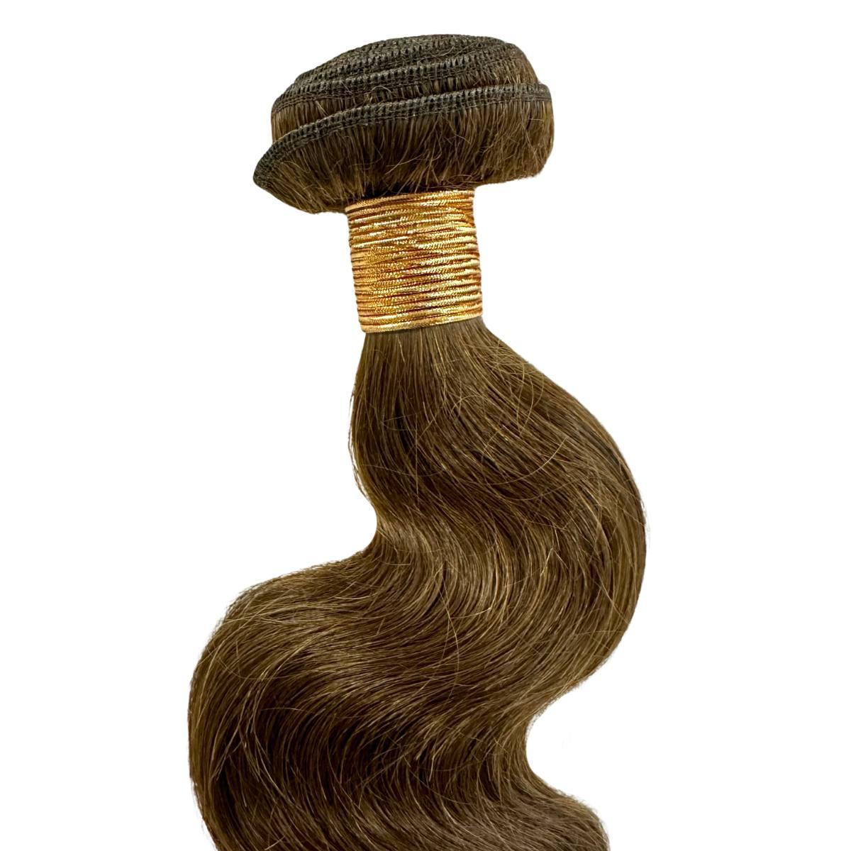 NEW BEAUTY DEPOT medium brown body wave bundles with soft natural wave texture